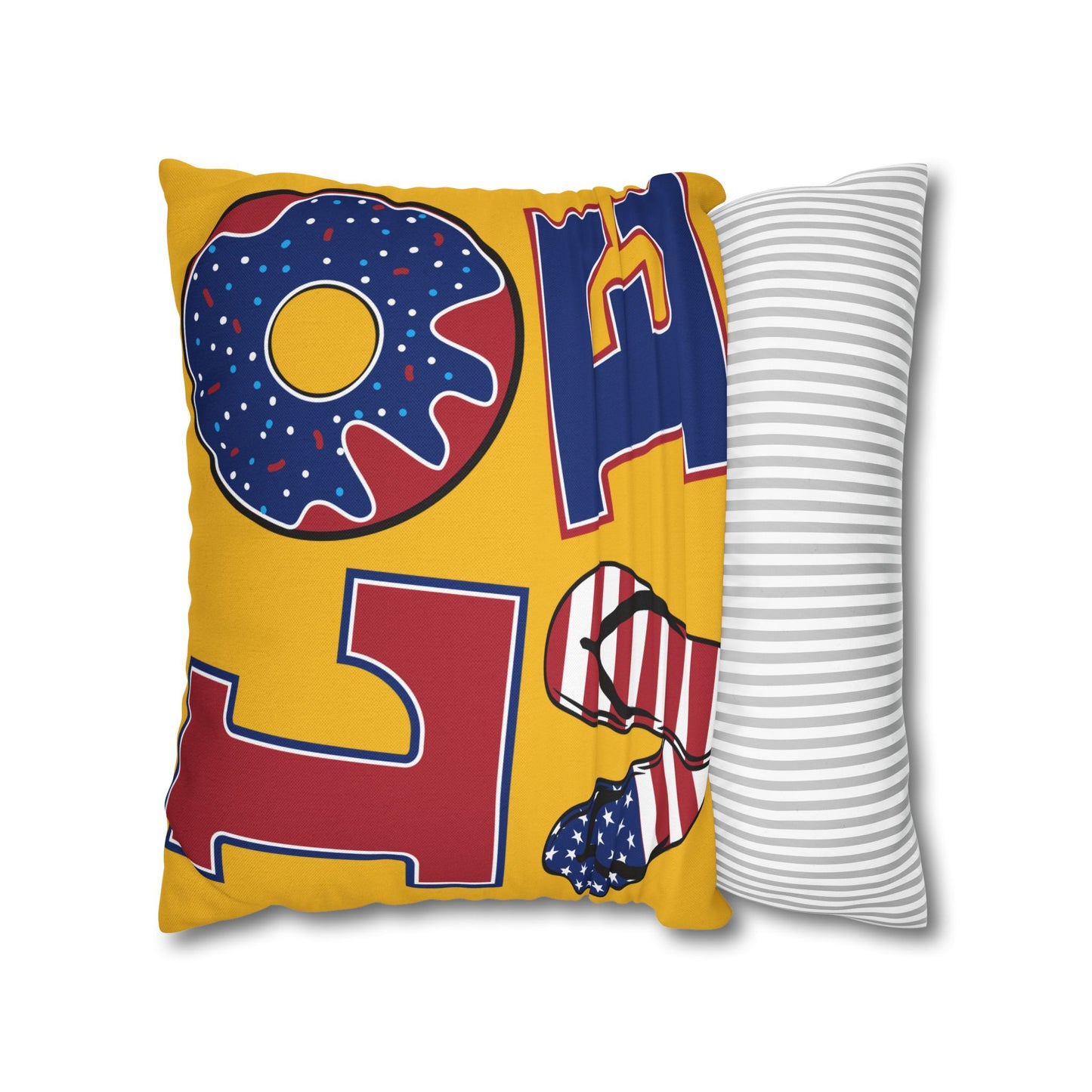 Love for USA Spun Polyester Square Pillowcase