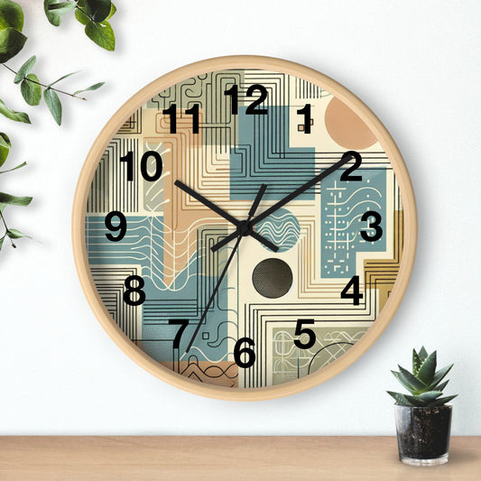 Modern Abstract Colour Wall Clock