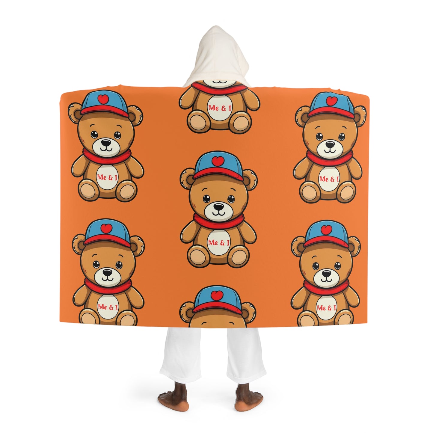 Teddy Hooded Sherpa Fleece Blanket