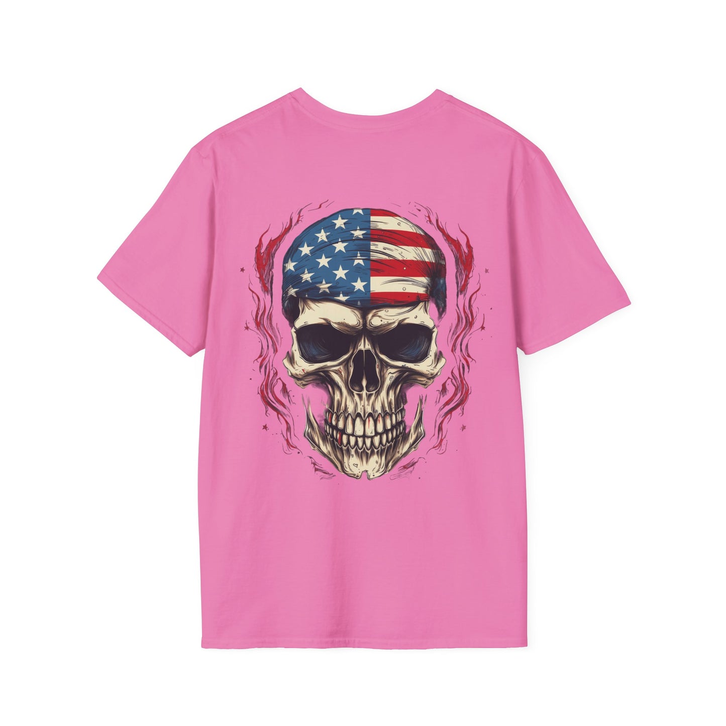 American Skull Unisex Softstyle T-Shirt usa