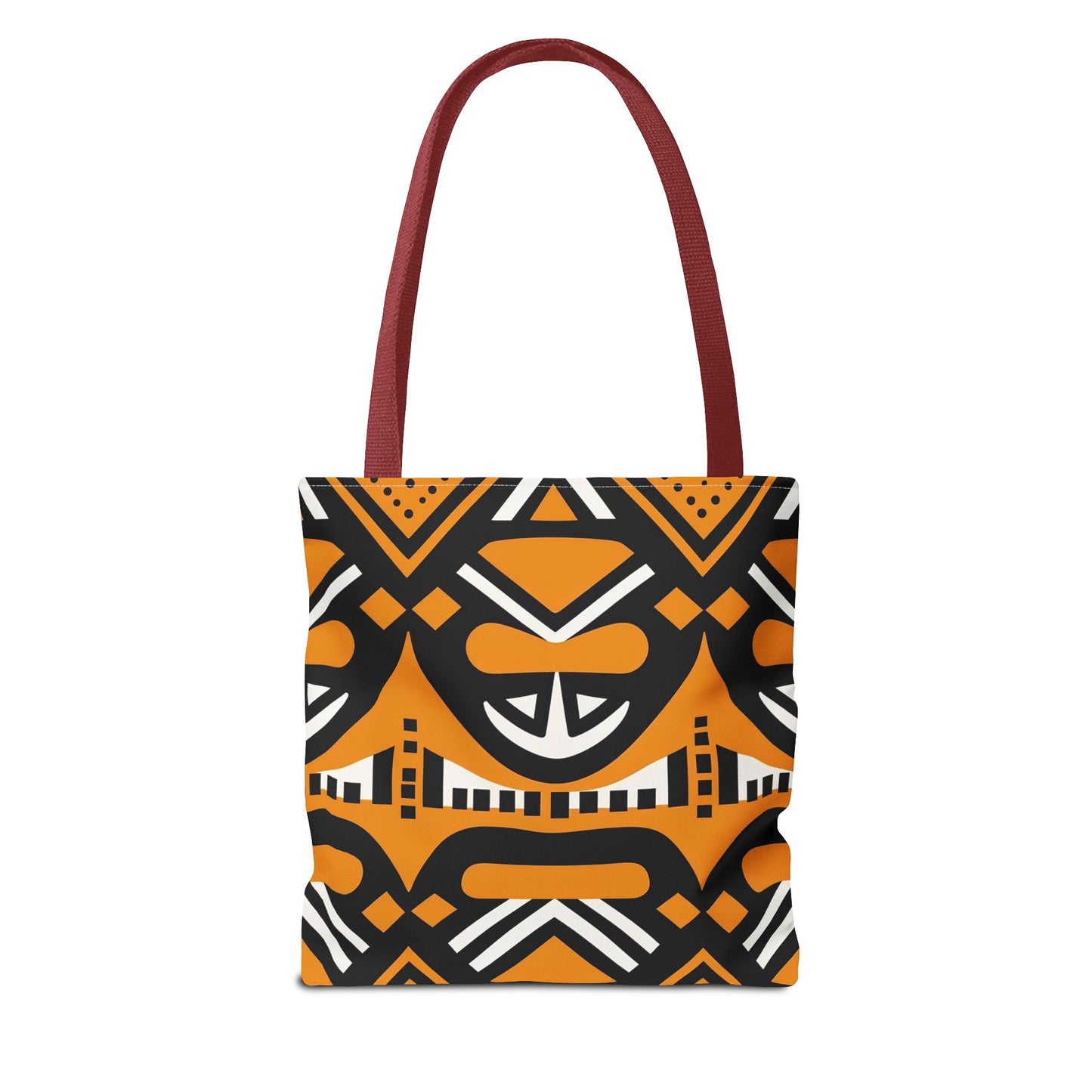 Tote Bag - Tribal Black & Orange Print