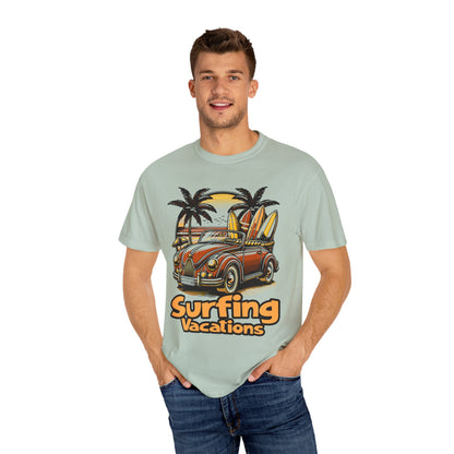 Surfing Unisex Garment-Dyed T-shirt