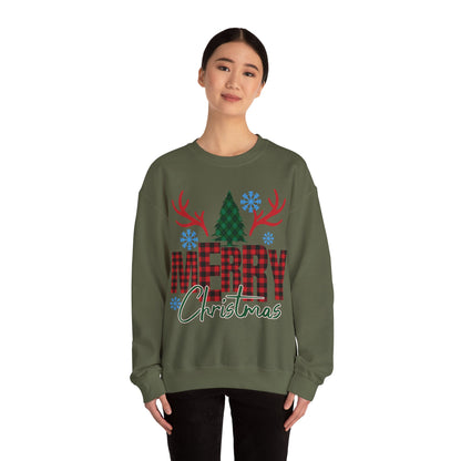 Christmas Crewneck Sweatshirt - Merry Christmass Design