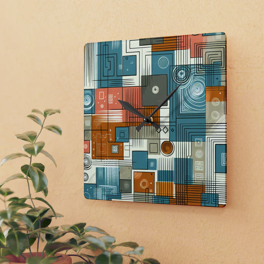 Modern Abstract Colour Acrylic Wall Clock