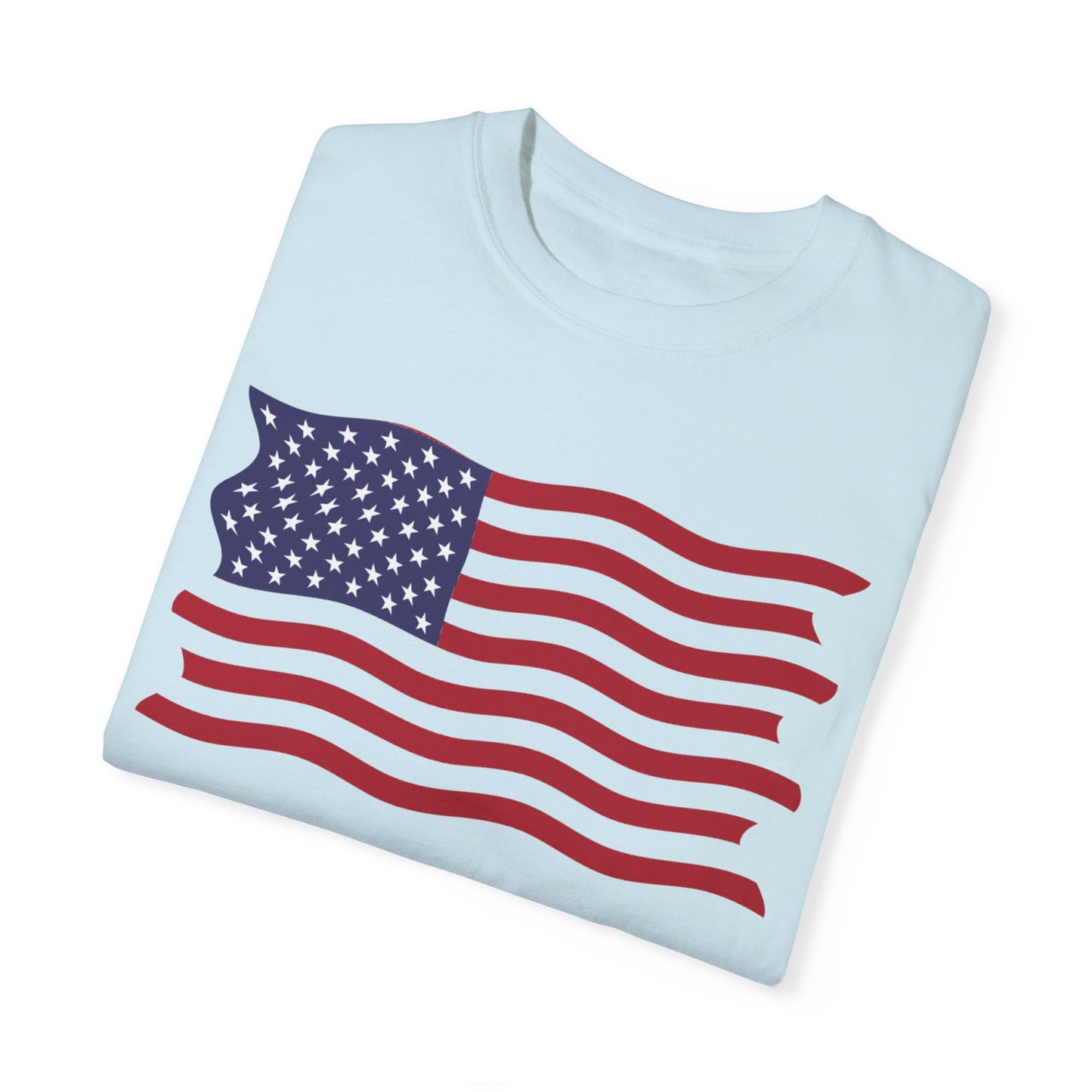 Unisex Garment-Dyed T-shirt USA FLAG