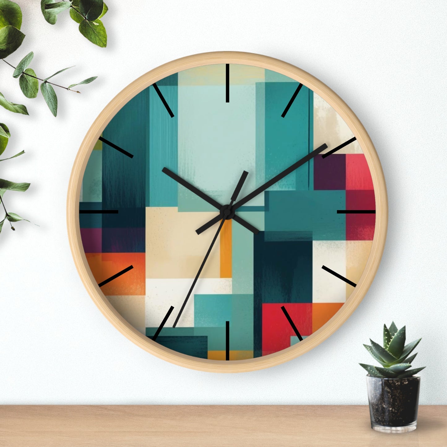 Modern Abstract Colour Wall Clock