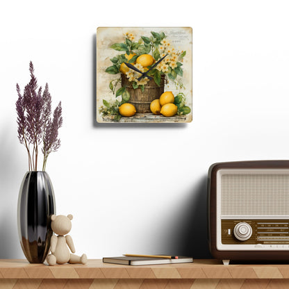 Lemon Display Acrylic Wall Clock