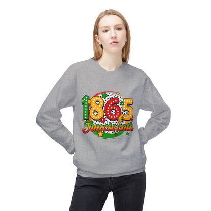 1865 Juneteenth Unisex Fleece Crewneck Sweatshirt