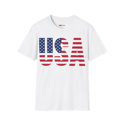 American Skull Unisex Softstyle T-Shirt usa