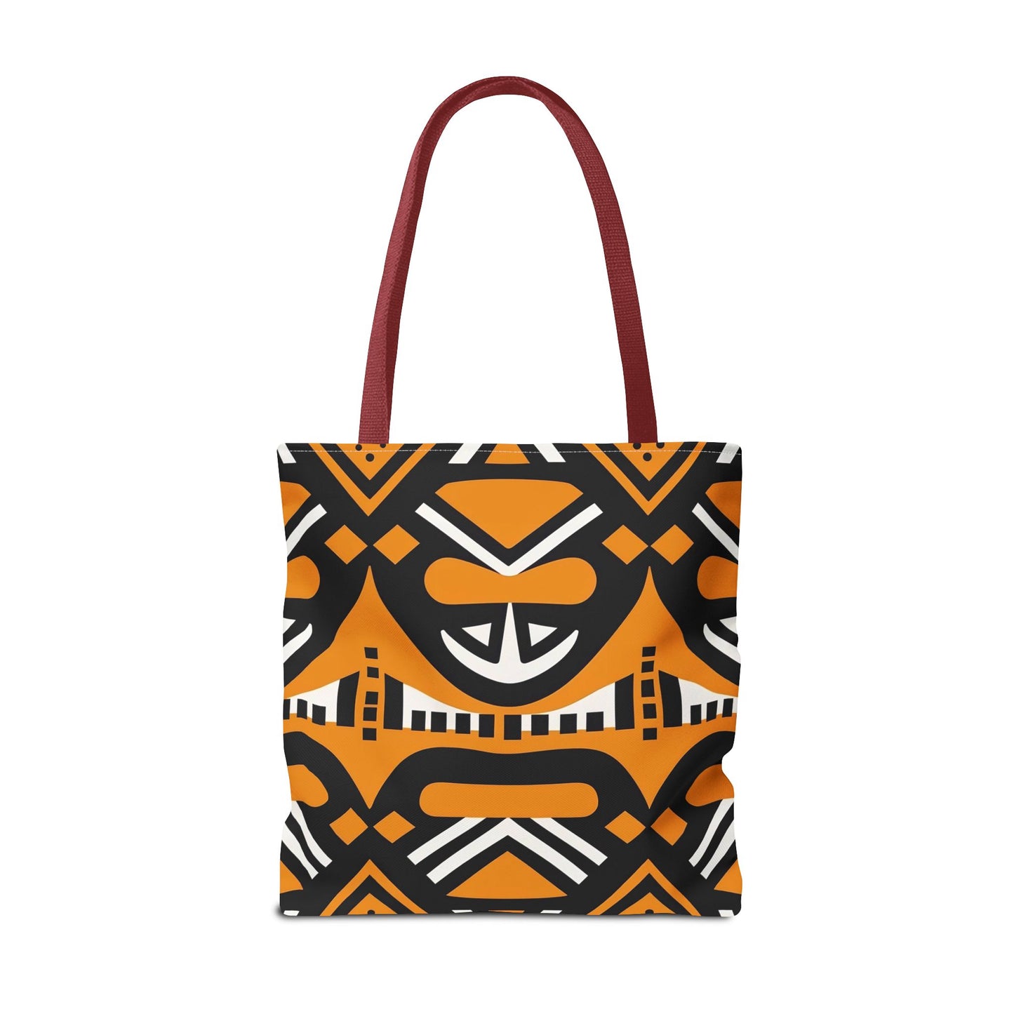 Tribal Tote Bag - Orange and Black Design