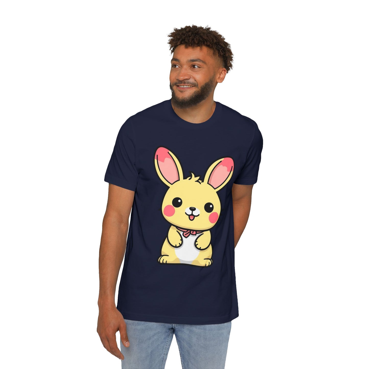 Cute Bunny USA-Made Unisex Short-Sleeve Jersey T-Shirt