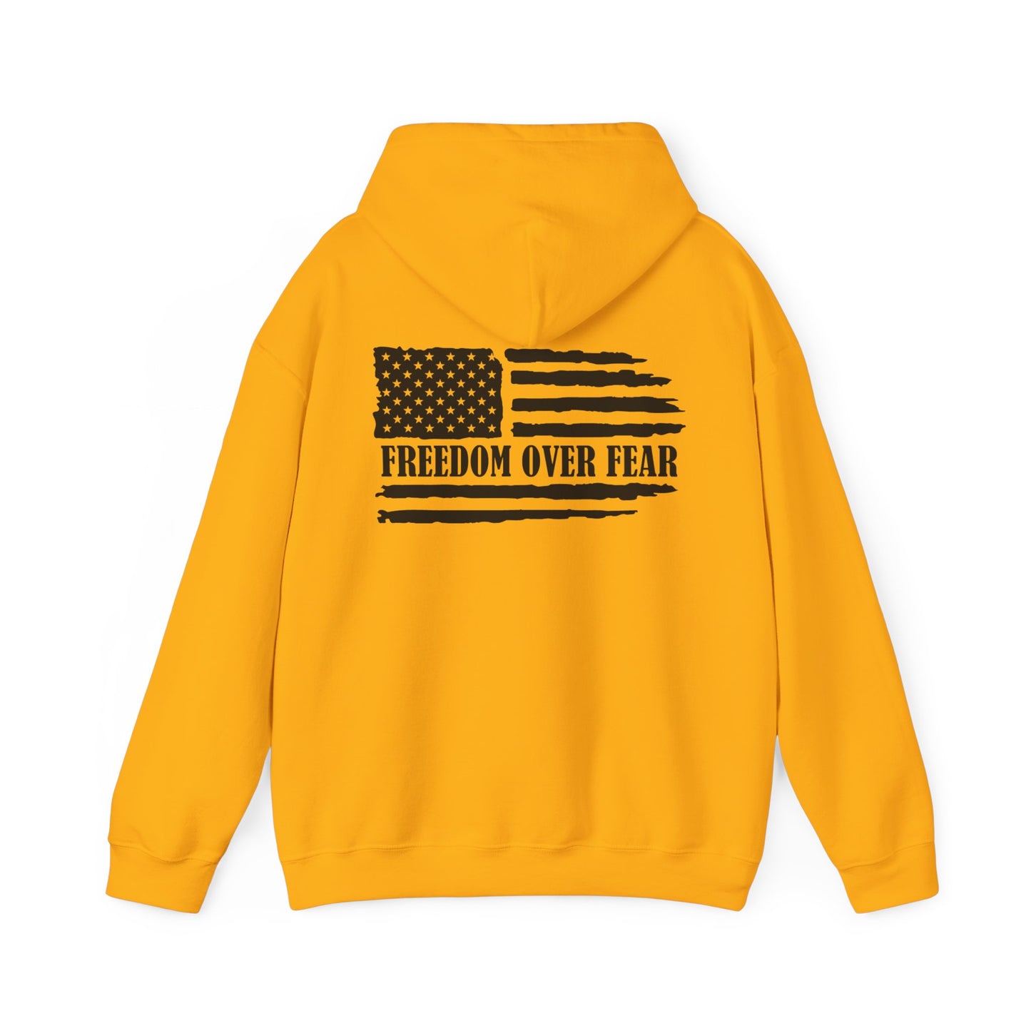 USA Freedom Over Fear Unisex Hooded Sweatshirt