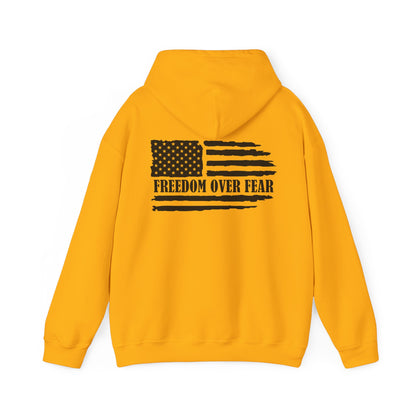 USA Freedom Over Fear Unisex Hooded Sweatshirt