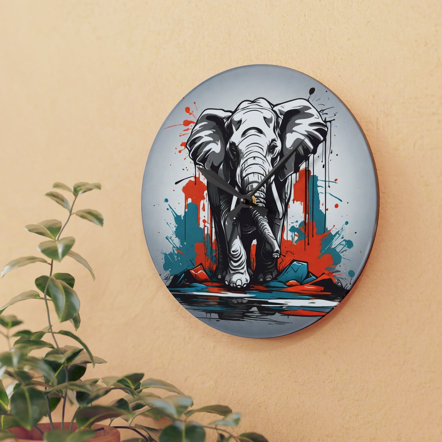 Elephant Wall Clock