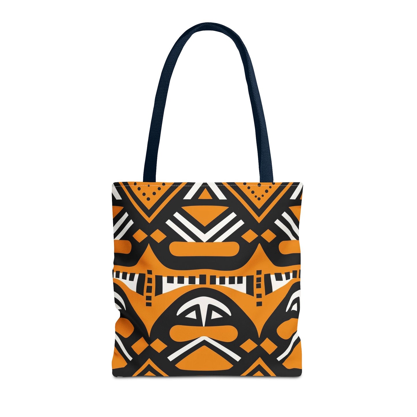 Tote Bag - Tribal Black & Orange Print