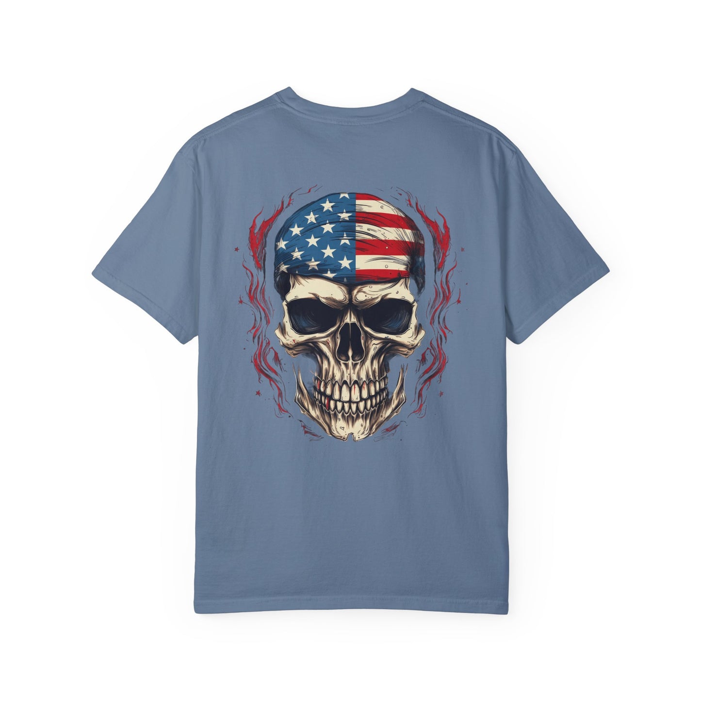 Unisex Garment-Dyed T-shirt USA FLAG