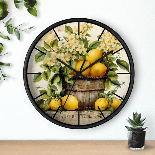 Lemon Display Wall Clock