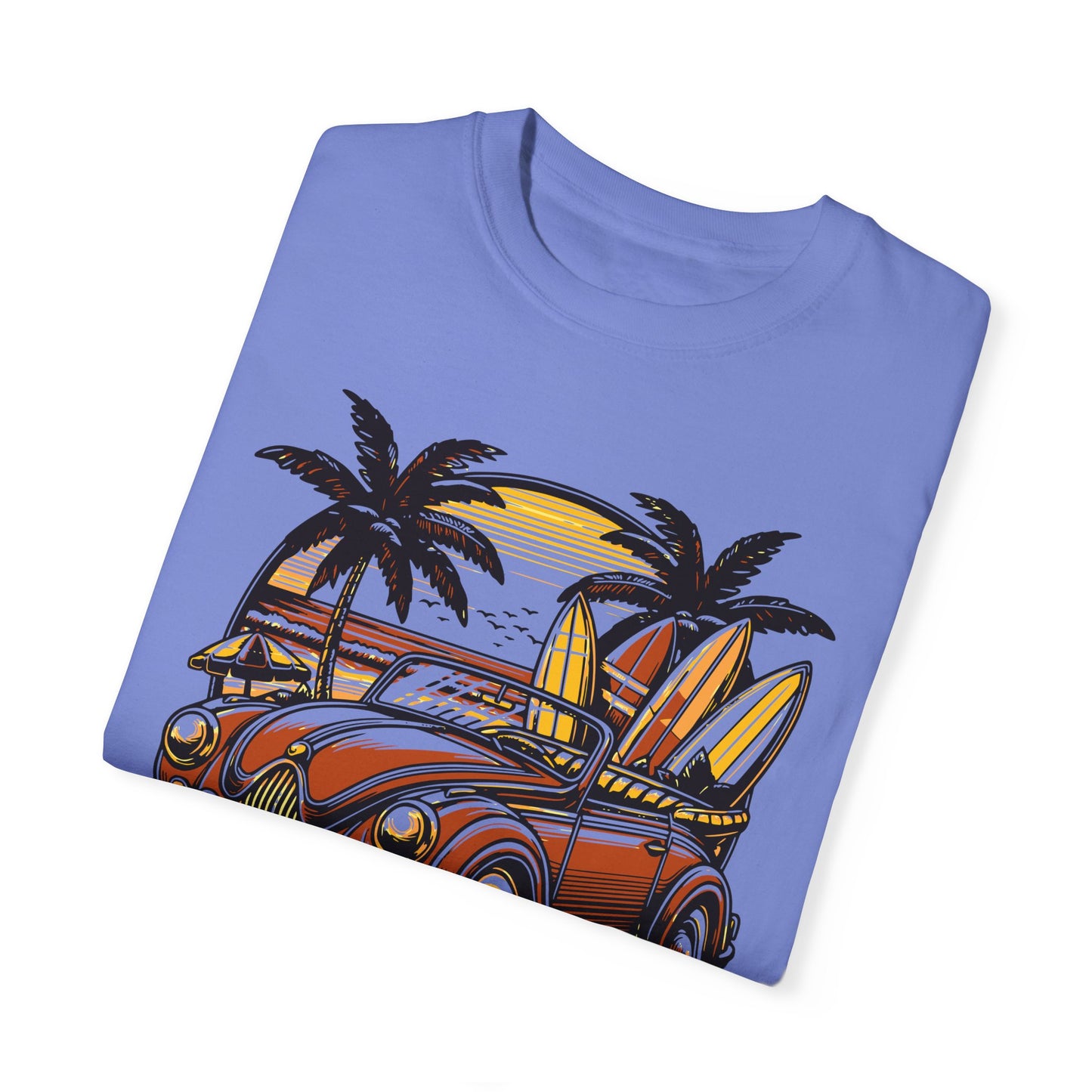 Surfing Unisex Garment-Dyed T-shirt