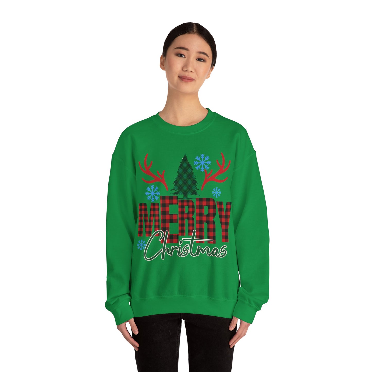 Christmas Crewneck Sweatshirt - Merry Christmass Design