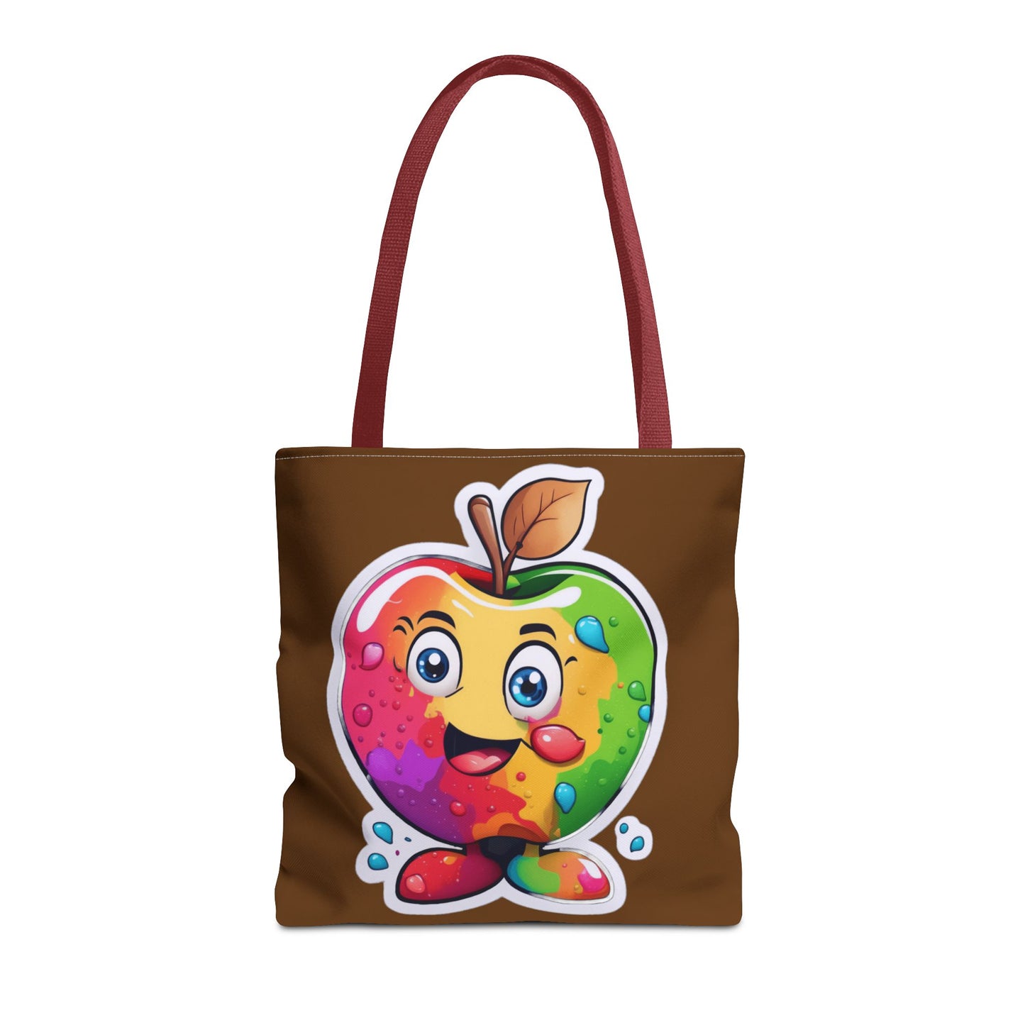 Colorful Apple Tote Bag - Vibrant Grocery Shopping Carryall