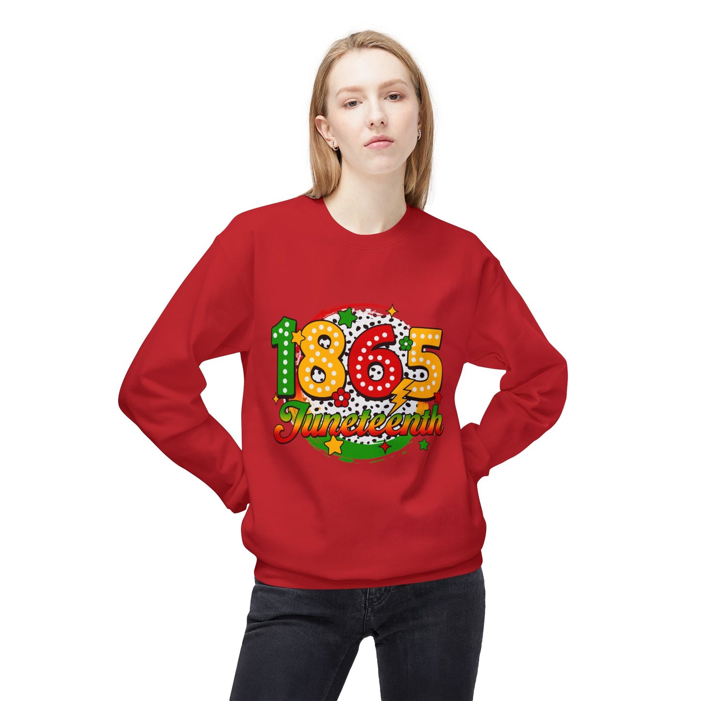 1865 Juneteenth Unisex Fleece Crewneck Sweatshirt