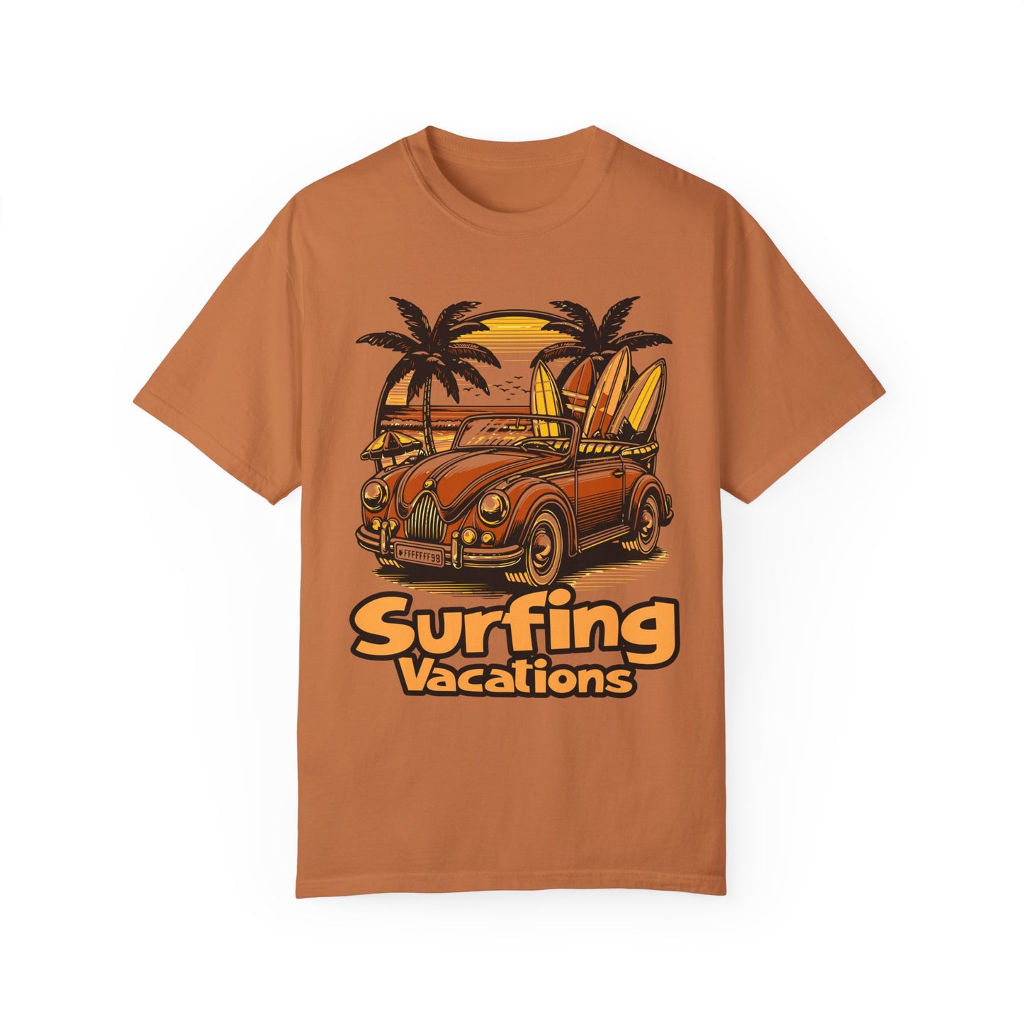 Surfing Unisex Garment-Dyed T-shirt