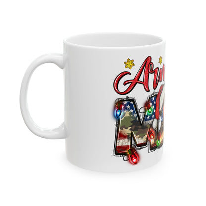 Christmas Army Mom Nancy Mug