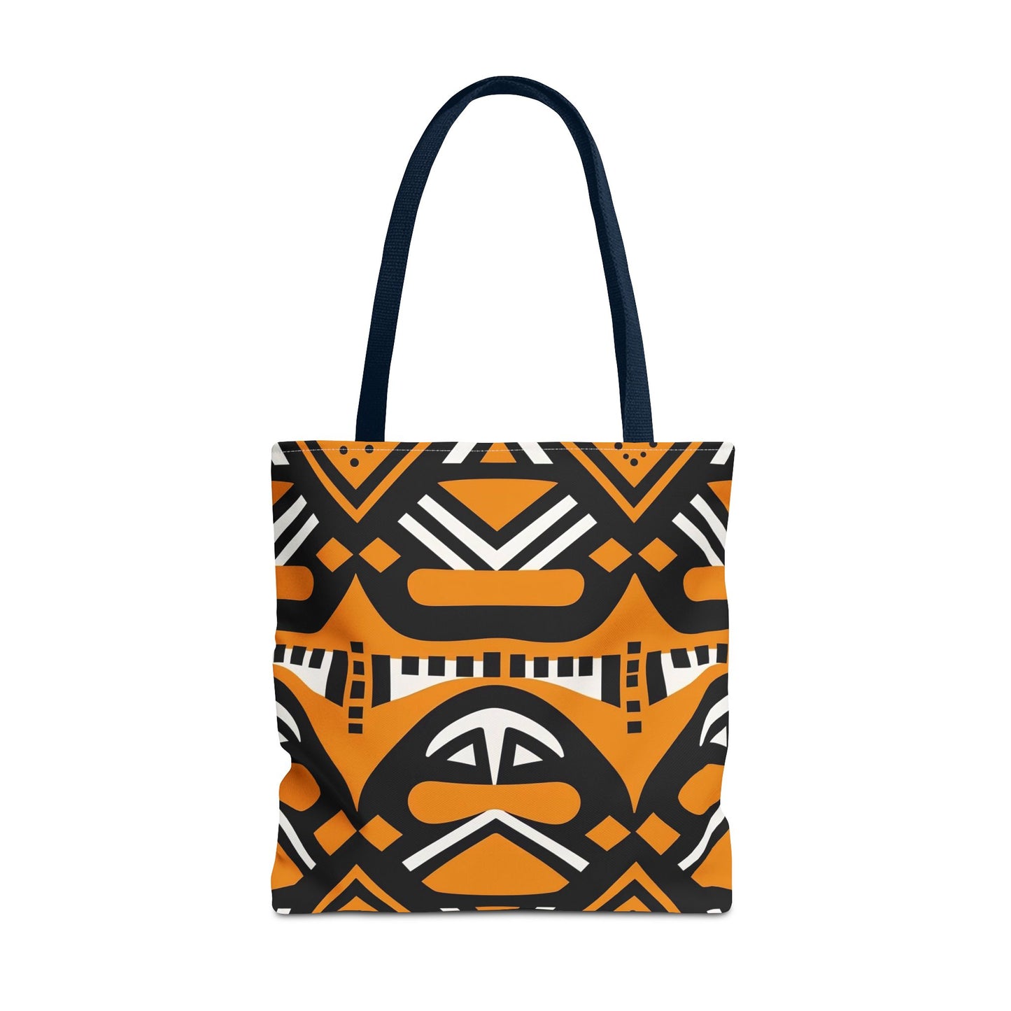 Tribal Tote Bag - Orange and Black Design