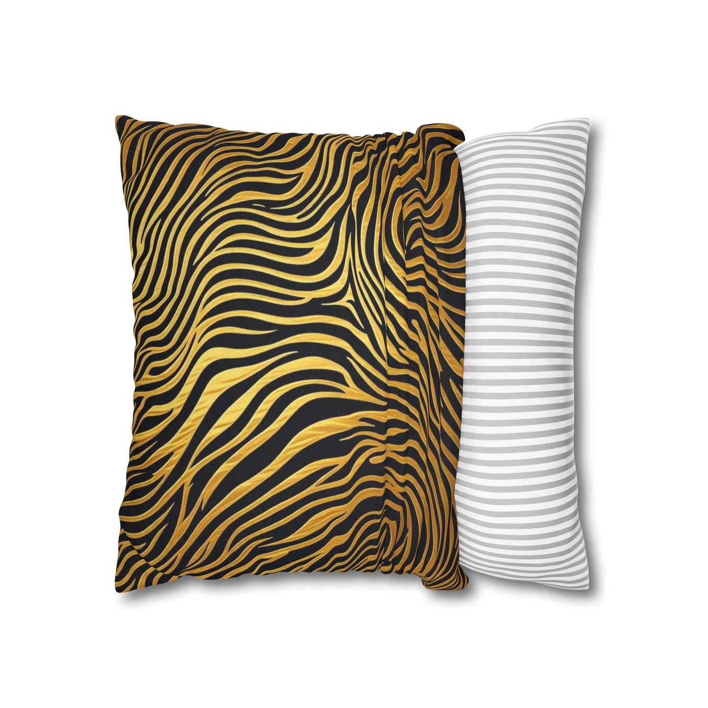 Pillowcase Gold & Black Modern Design