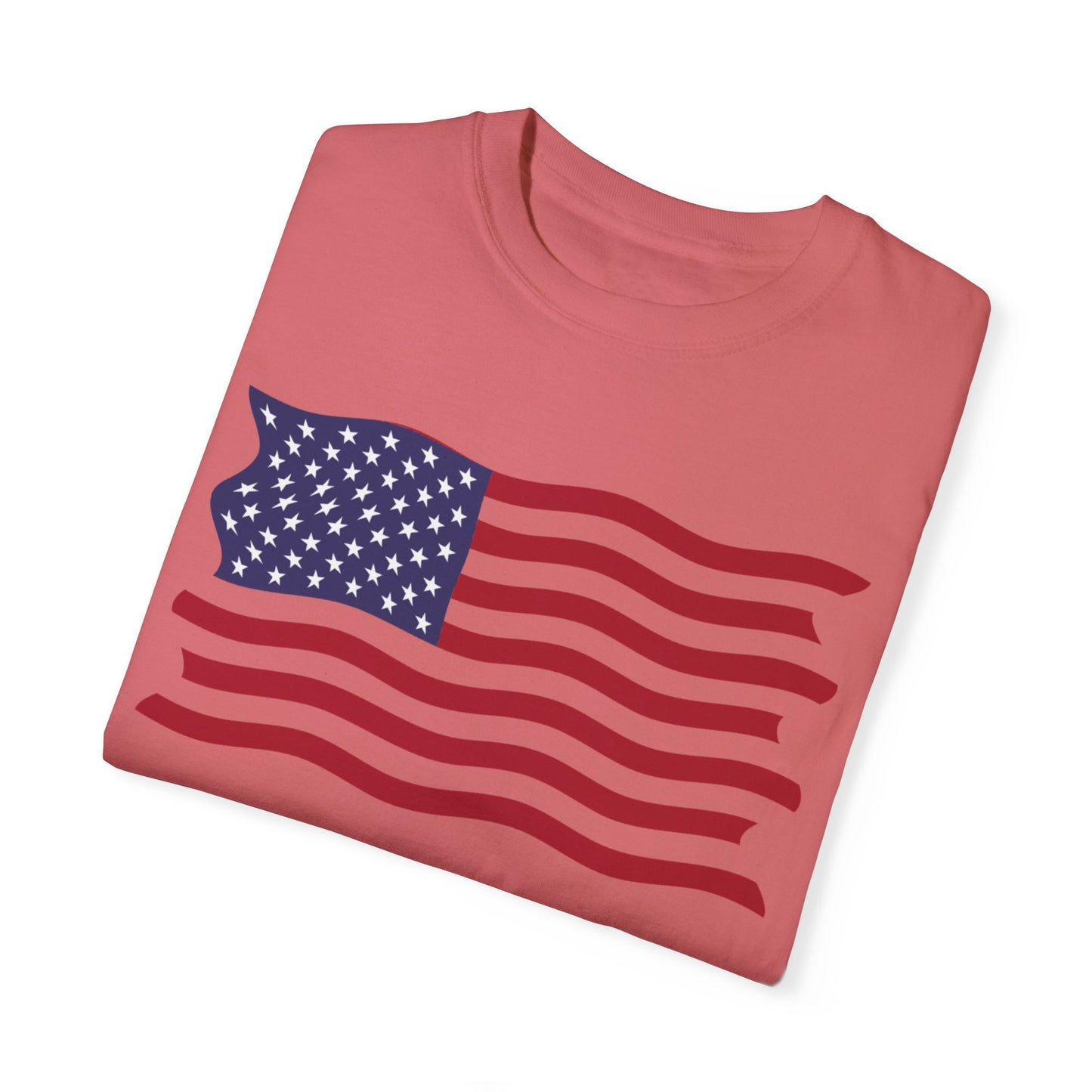 Unisex Garment-Dyed T-shirt USA FLAG