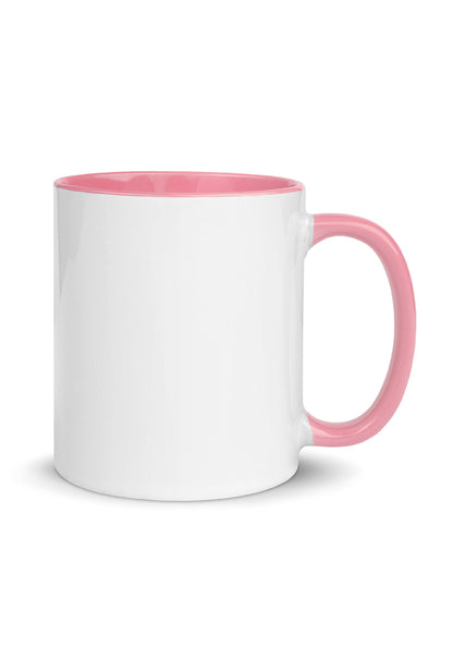 White Ceramic Mug with Color Inside