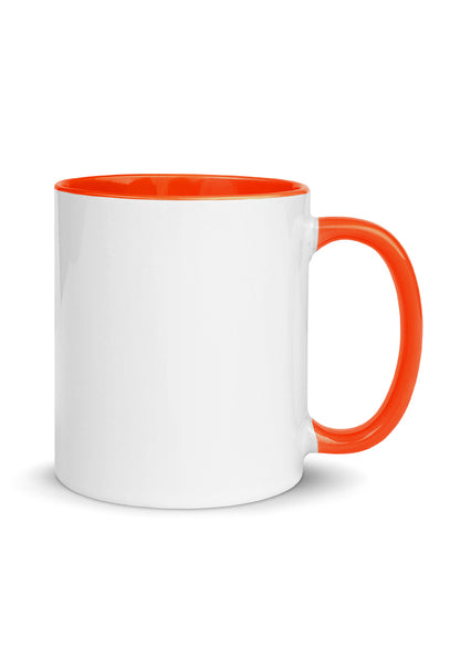 White Ceramic Mug with Color Inside