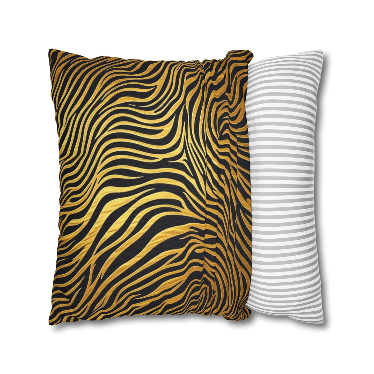 Pillowcase Gold & Black Modern Design