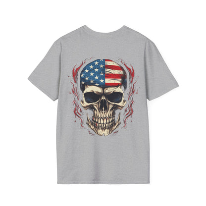 American Skull Unisex Softstyle T-Shirt usa