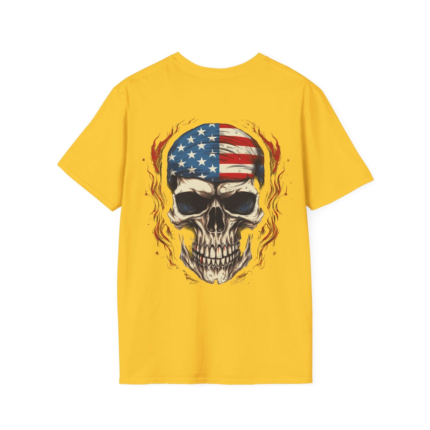 American Skull Unisex Softstyle T-Shirt usa