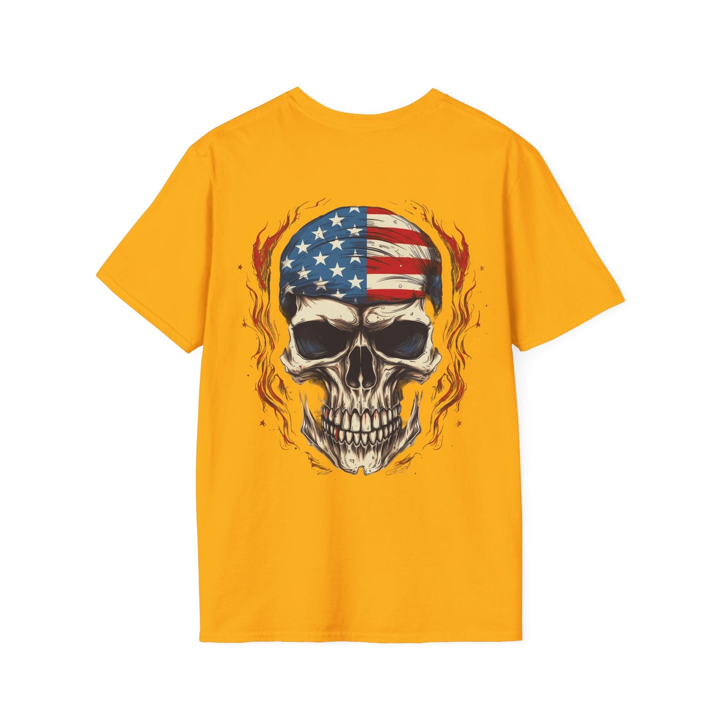 American Skull Unisex Softstyle T-Shirt usa