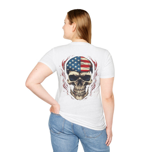 American Skull Unisex Softstyle T-Shirt usa