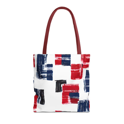 Red and Blue Tote Bag