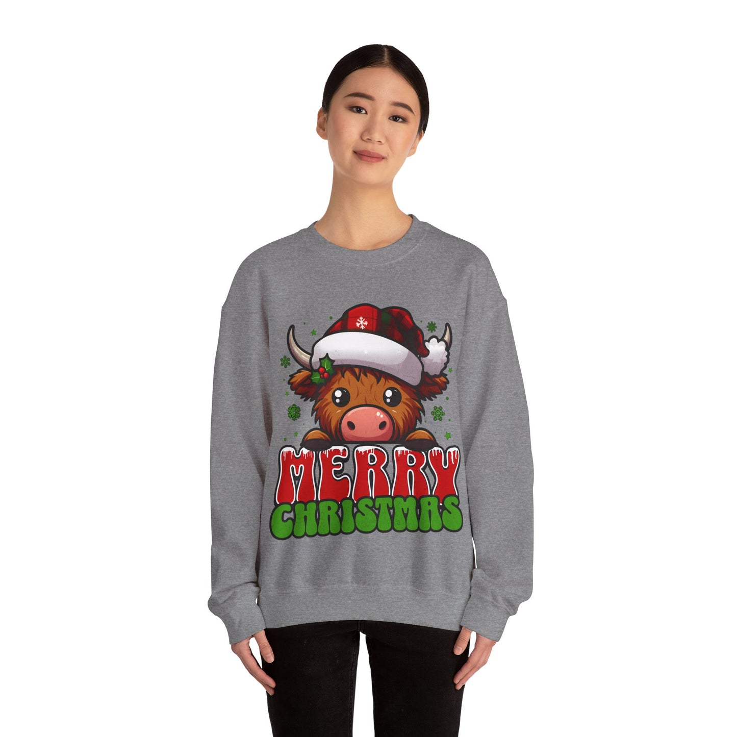 Christmas Crewneck Sweatshirt - Merry Christmas Design