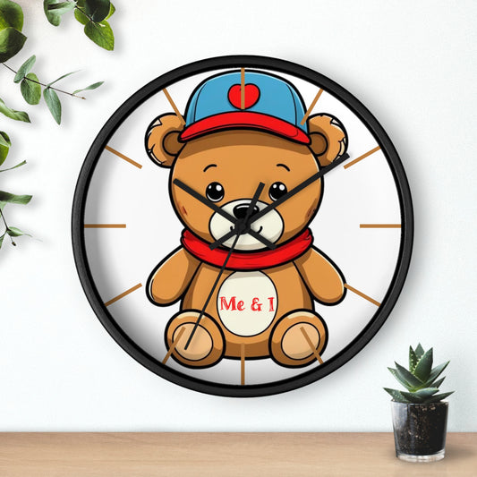 Teddy Wall Clock - Cute Bear Design