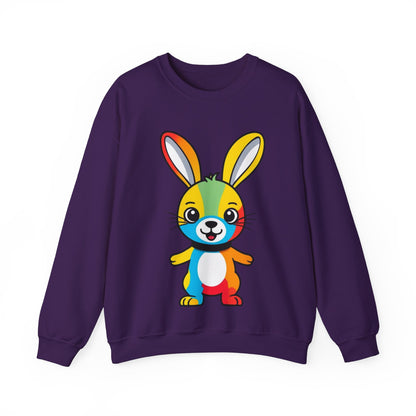 Multicoloured Bunny Unisex Heavy Blend™ Crewneck Sweatshirt