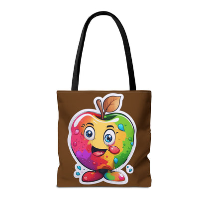 Colorful Apple Tote Bag - Vibrant Grocery Shopping Carryall