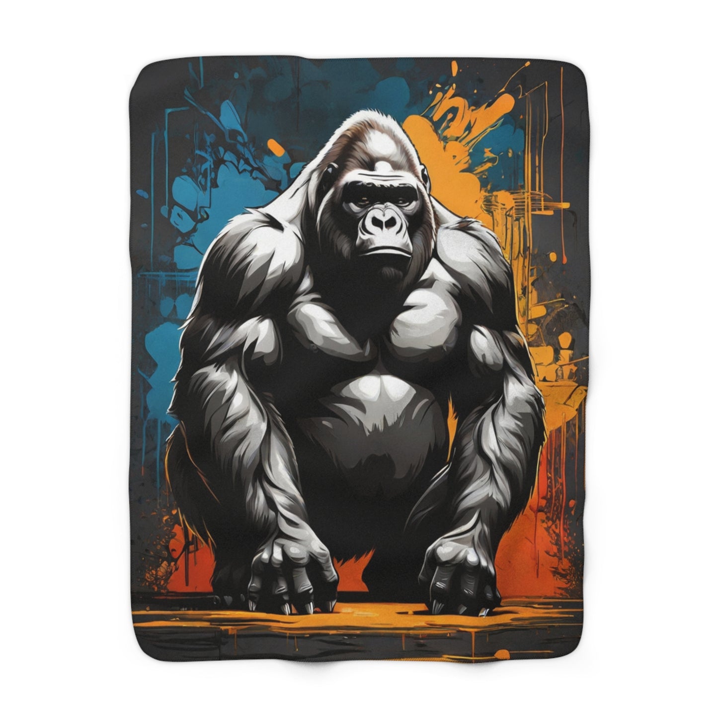 Gorilla Sherpa Fleece Blanket