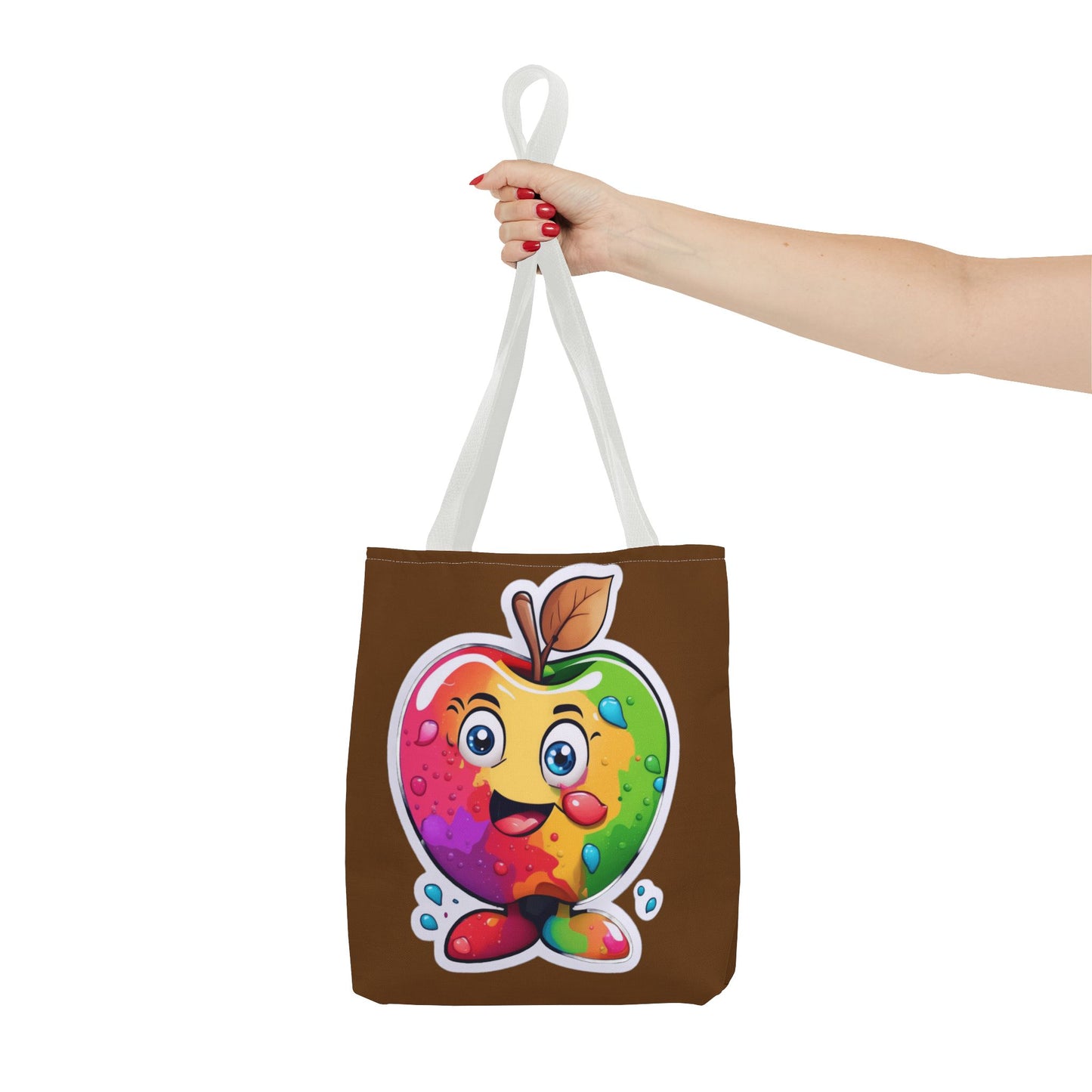 Colorful Apple Tote Bag - Vibrant Grocery Shopping Carryall