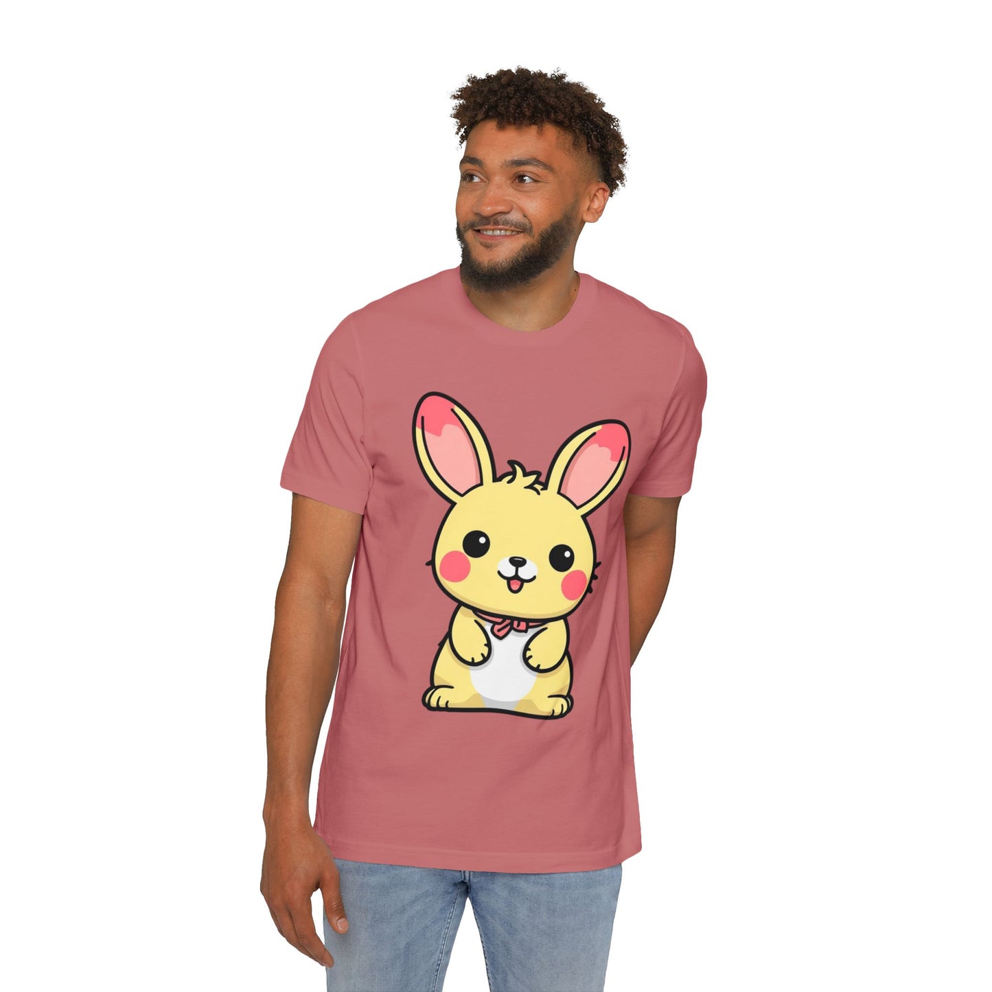 Cute Bunny USA-Made Unisex Short-Sleeve Jersey T-Shirt