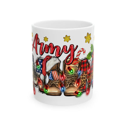 Christmas Army Mom Nancy Mug