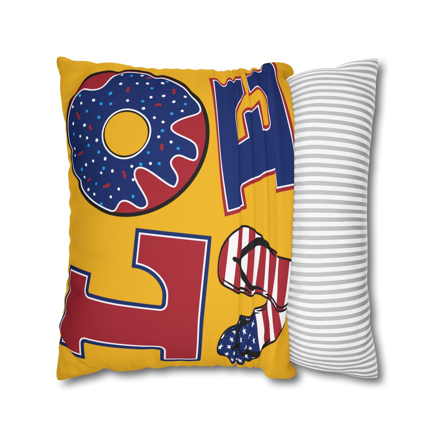 Love for USA Spun Polyester Square Pillowcase