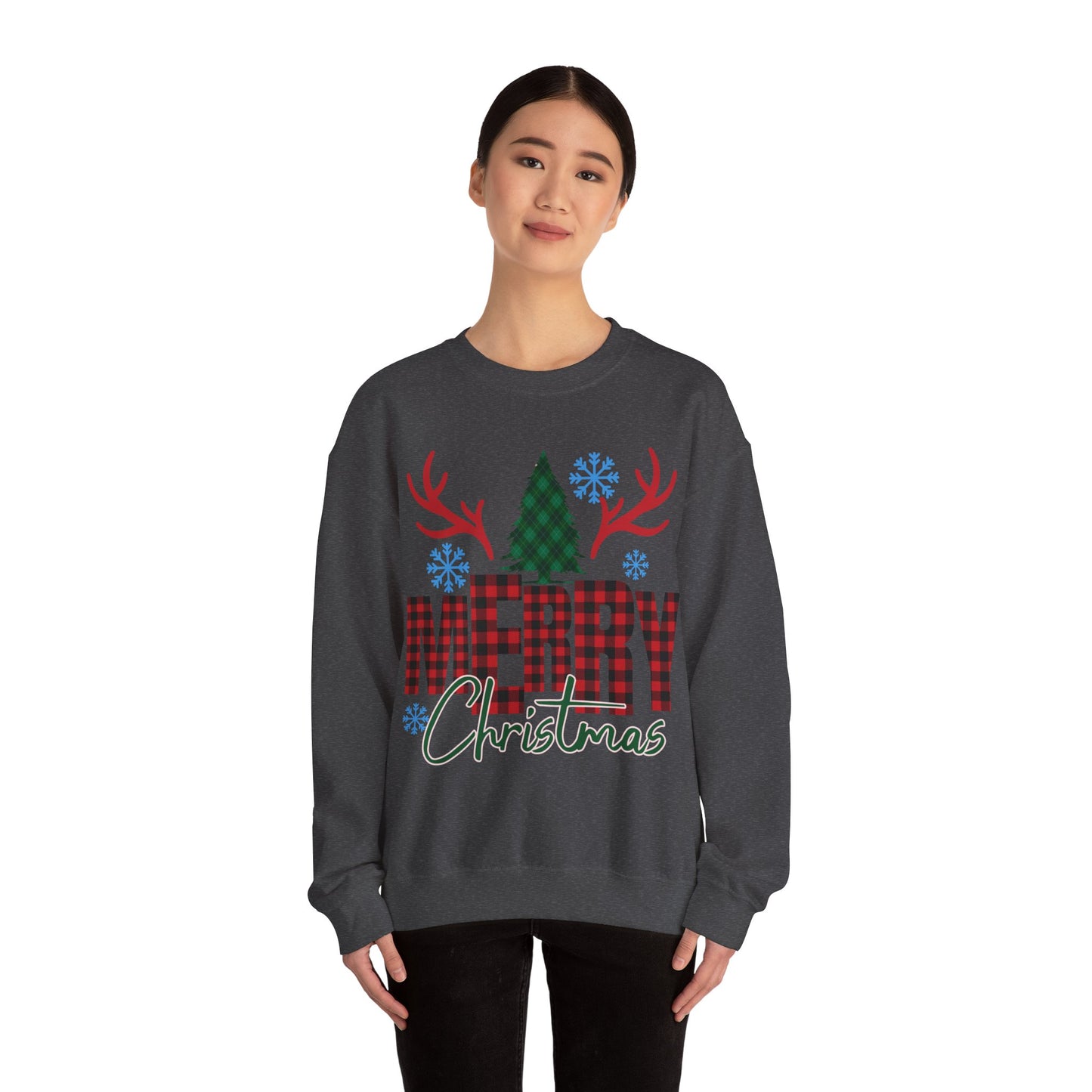 Christmas Crewneck Sweatshirt - Merry Christmass Design