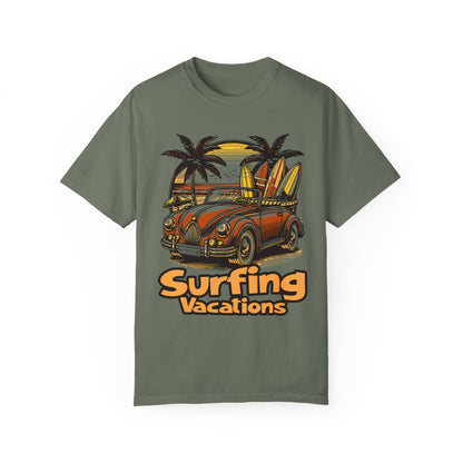 Surfing Unisex Garment-Dyed T-shirt