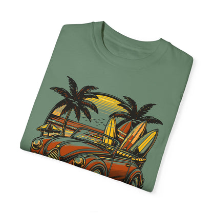 Surfing Unisex Garment-Dyed T-shirt